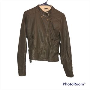 VIGOSS jeans faux leather jacket